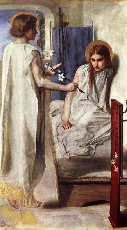 Dante Gabriel Rossetti The Annunciation Sweden oil painting art
